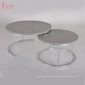 Modern Living Room Furniture Iron Frame Side Table Cement Coffee Table